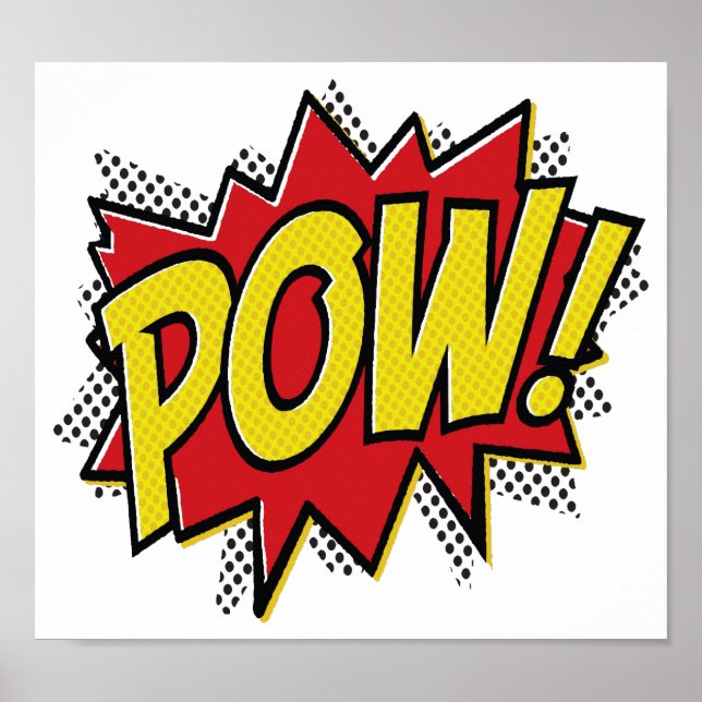 Pow Funny Poster (Front)