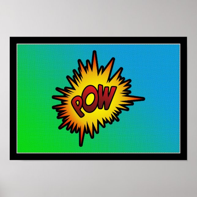 POW Halftone Poster (Front)
