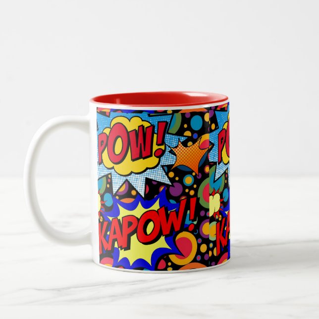 Pow Kapow Colourful Colours  Mug (Left)