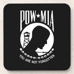 POW MIA American Military Heroes Prisoners of War Coaster