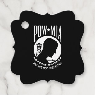 POW MIA American Military Heroes Prisoners of War Favour Tags