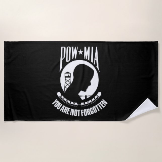 POW/MIA BEACH TOWEL (Front)