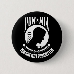 POW MIA Button