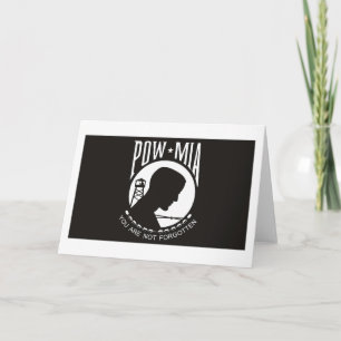POW MIA Flag Greeting Card