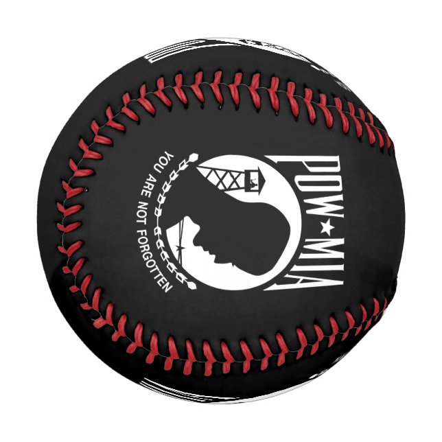 POW MIA Flag: Missing Soldiers of Vietnam War, WW2 Baseball (Front Left)