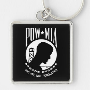 POW MIA Flag: Missing Soldiers of Vietnam War, WW2 Key Ring