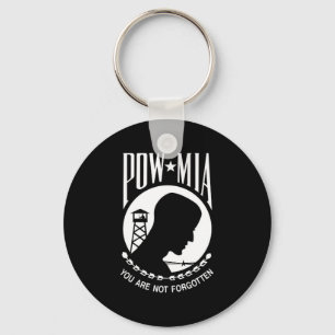 POW MIA Flag: Missing Soldiers of Vietnam War, WW2 Key Ring