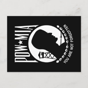 POW MIA Flag: Missing Soldiers of Vietnam War, WW2 Postcard