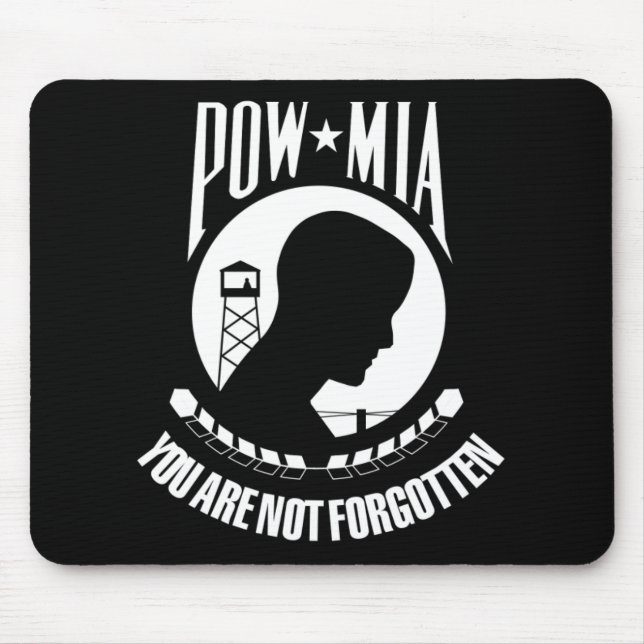 POW*MIA Flag Mouse Mat (Front)