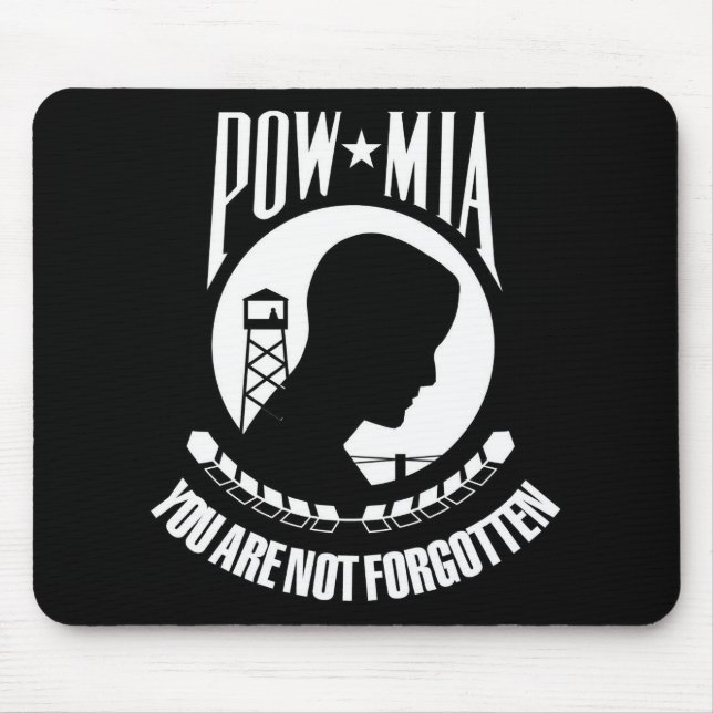POW-MIA flag Mouse Mat (Front)