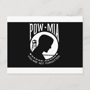 POW+MIA Flag Postcard