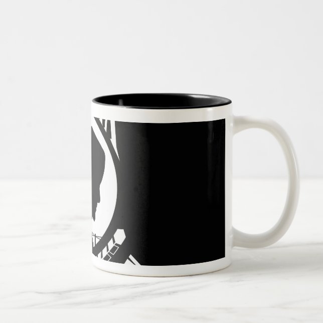 POW-MIA flag Two-Tone Coffee Mug (Right)