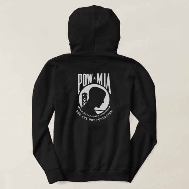 POW MIA Hooded  Sweatshirt (Design Back)