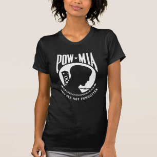 POW MIA Ladies Black T-shirt