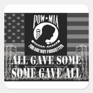 "POW-MIA" Military Stickers