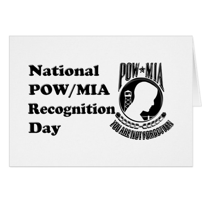 POW/MIA Recognition Day Card (Front Horizontal)