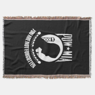POW/MIA THROW BLANKET