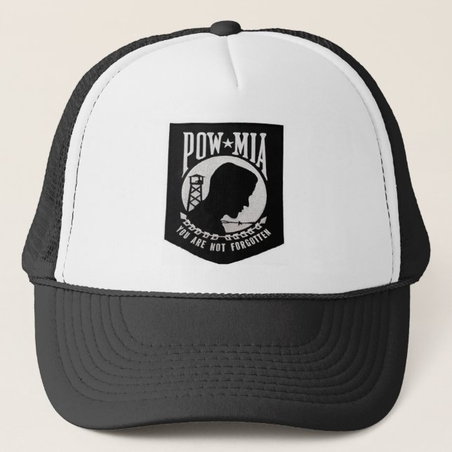 POW/MIA TRUCKER HAT (Front)