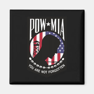 Pow Mia Usa Flag You Are Not Forgotten  Magnet