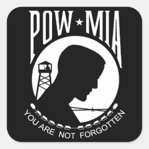 Pow MIA: You Are Not Forgotten! Square Sticker