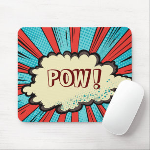 POW Modern contemporary pop art Graphic art Mouse Mat