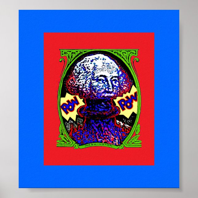 POW!! Money blows up POSTER black red blue ch (Front)