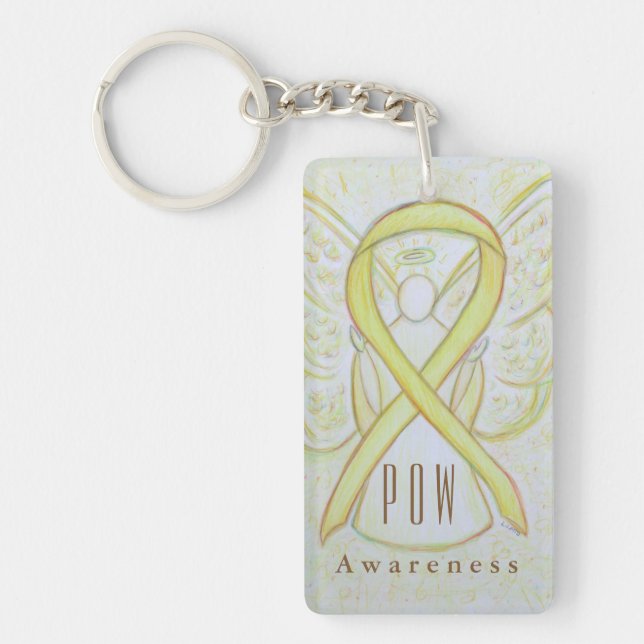 POW - Prisoners of War Awareness Ribbon Keychains (Front)