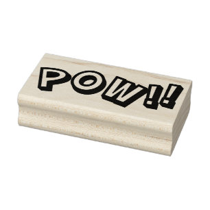 POW!! Rubber Art Stamp