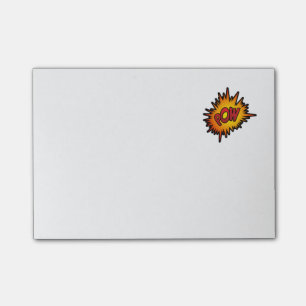 Pow Superhero Fight Post-it Notes