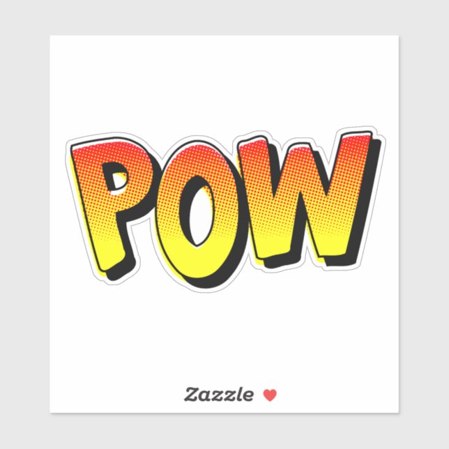 POW typography comic pop art (Sheet)