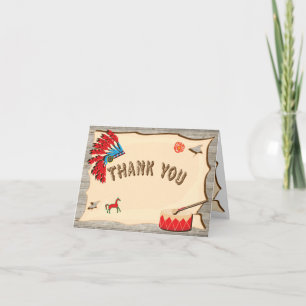 Pow Wow American Indian Thank you note cards