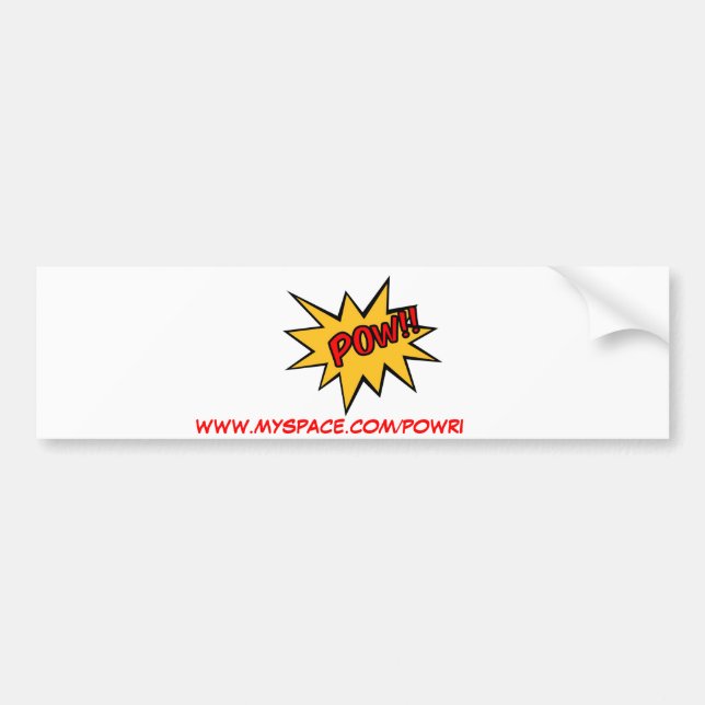 POW, WWW.MYSPACE.COM/POWRI BUMPER STICKER (Front)