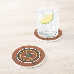 Powalawu Native American Sandpainting Coaster