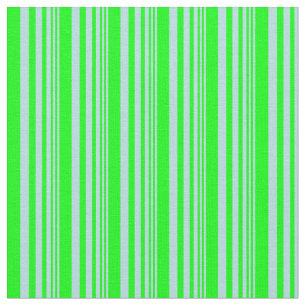 Powder Blue and Lime Coloured Striped Pattern Fabric