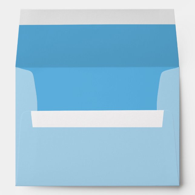 Powder Blue Background Colour Customise This! Envelope (Back (Bottom))