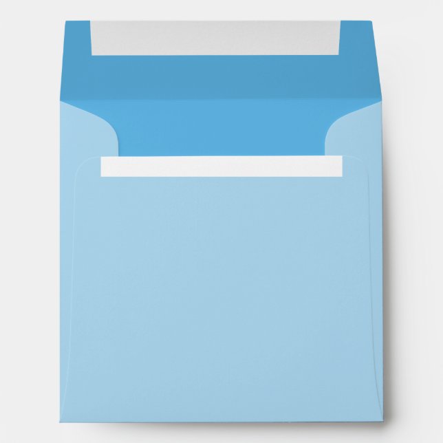 Powder Blue Background Colour Customise This! Envelope (Back (Bottom))