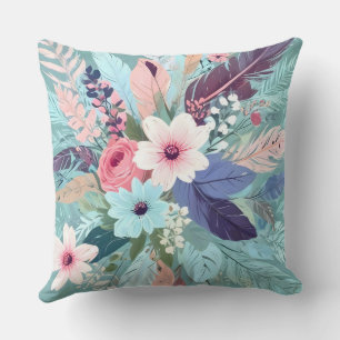 Powder Blue Blossom Cushion