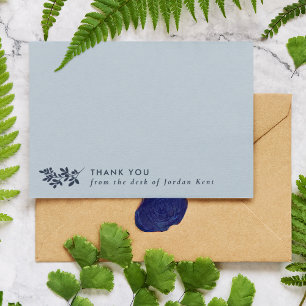 Powder Blue Branch Thank You From the Desk Of