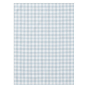 Powder Blue Classic Picnic Gingham Check Tablecloth