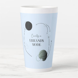 Powder Blue Family Errands Mode Latte Mug