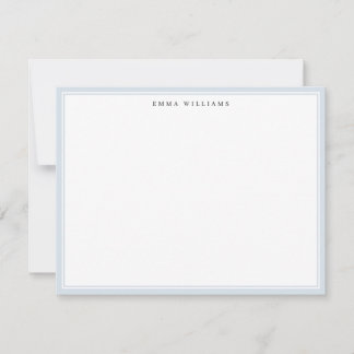Powder Blue Frame Note Card