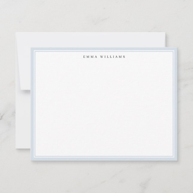 Powder Blue Frame Note Card (Front)