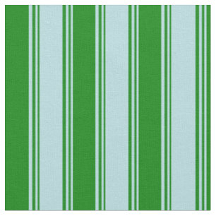 Powder Blue & Green Striped/Lined Pattern Fabric
