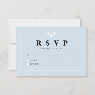 Powder Blue Response Card