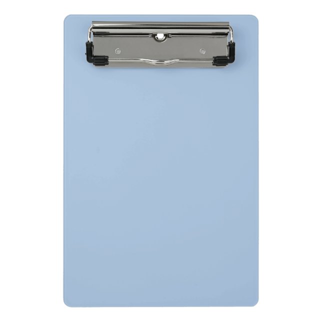 Powder Blue Soft Pastel Solid Colour Mini Clipboard (Front)