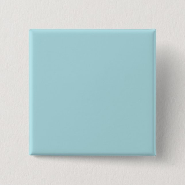 Powder Blue Solid Colour Design (B0E0E6) Template 15 Cm Square Badge (Front)