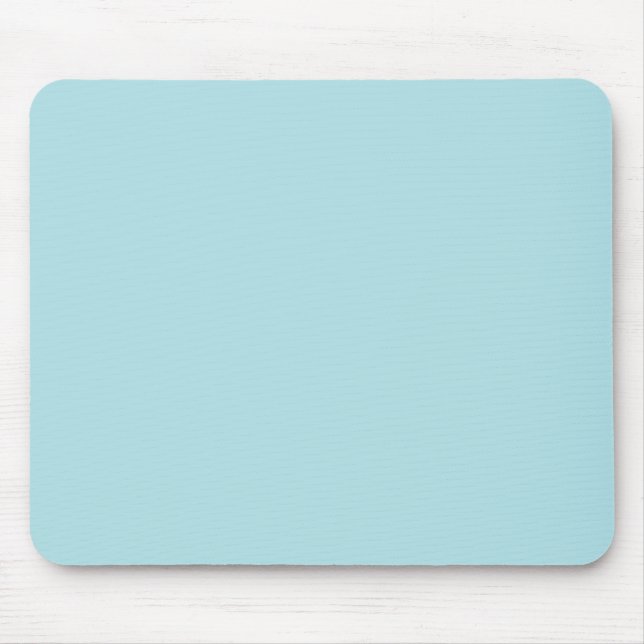 Powder Blue Solid Colour Design (B0E0E6) Template Mouse Mat (Front)