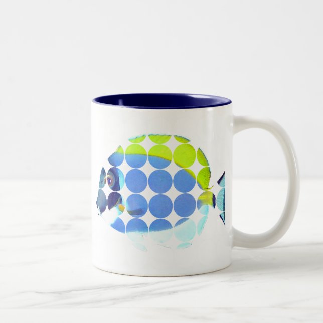 Powder Blue Tang Big Dot Photo Mug (Right)