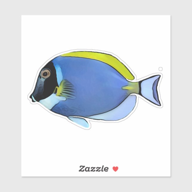 Powder Blue Tang sticker (Sheet)