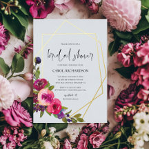 Powder Blue Watercolor Floral Bridal Shower